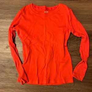 Size 6/7 or Size Small long sleeved red tee